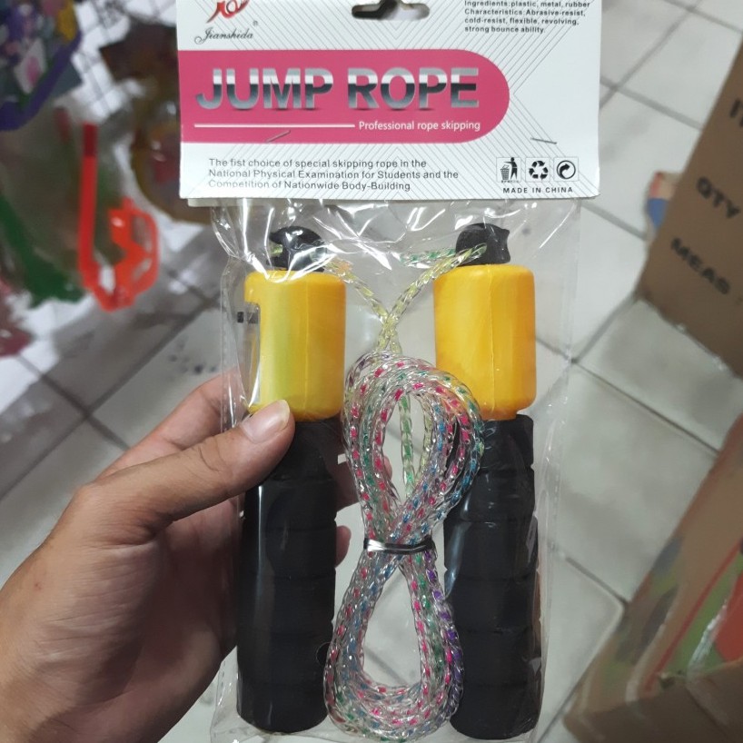 MAINAN ANAK TALI SKIPPING ATAU JUMP ROPE MAINAN ANAK MAINAN MURAH KADO