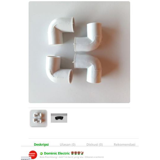 L-Bo PIpa Listrik 5/8" / Elbow/ Elbo