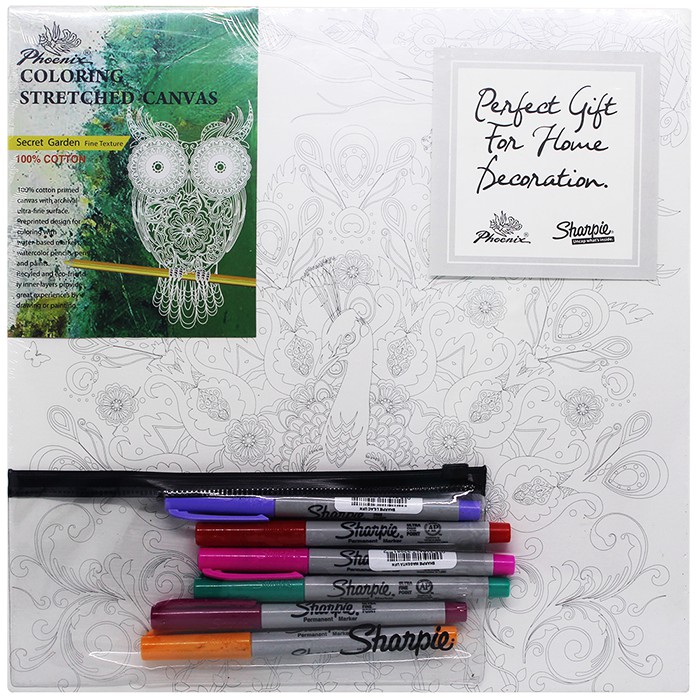 

TERMURAH Phoenix Canvas / Kanvas Peacock x Sharpie Pouch (6 Warna Random)