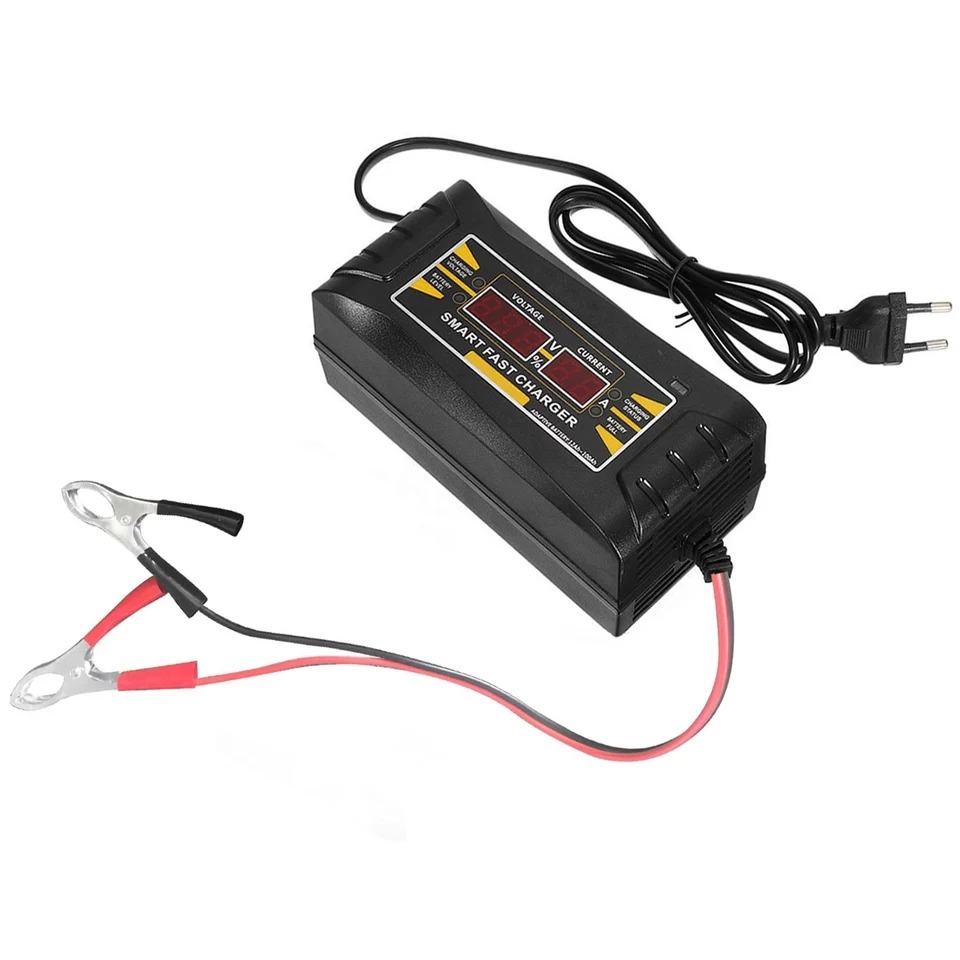 Cas Battery Wet Dry Lead Acid Aki Mobil Charger 12V6A Digital Smart