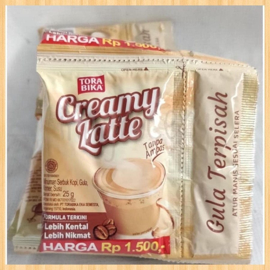 

TORABIKA CREAMY LATTE 25GR 10PCS