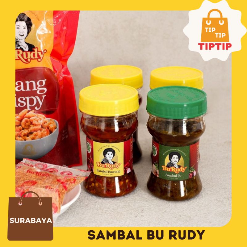 

Sambal Bu Rudy khas Surabaya - Sambal Bawang Terasi Bajak Sambal Ijo