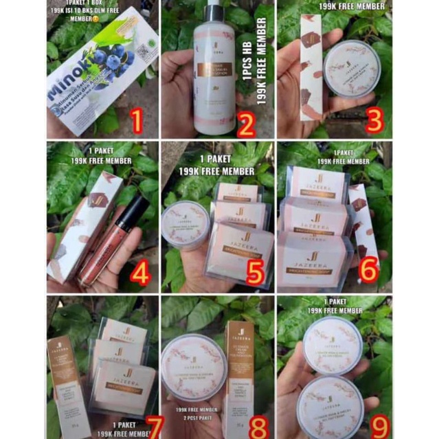 Paket Kosmetik Jazeera Original