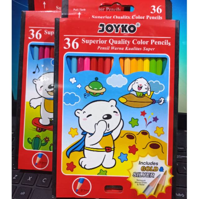 

PENSIL WARNA JOYKO 36 WARNA , 48 warna