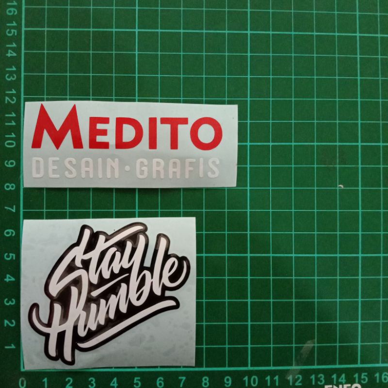 Sticker Cutting Stay Humble