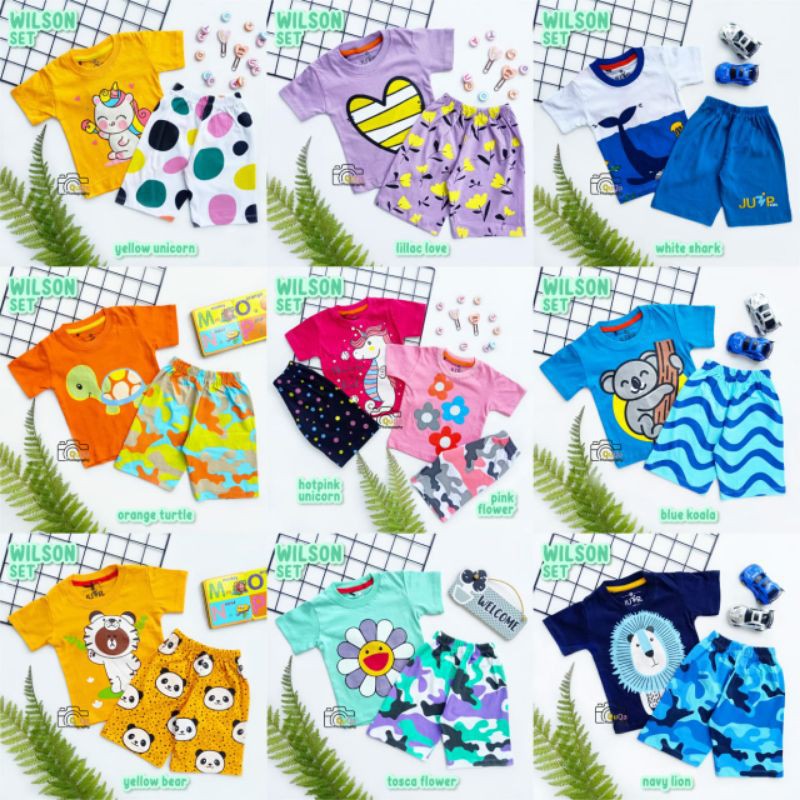 wilson set baju anak set