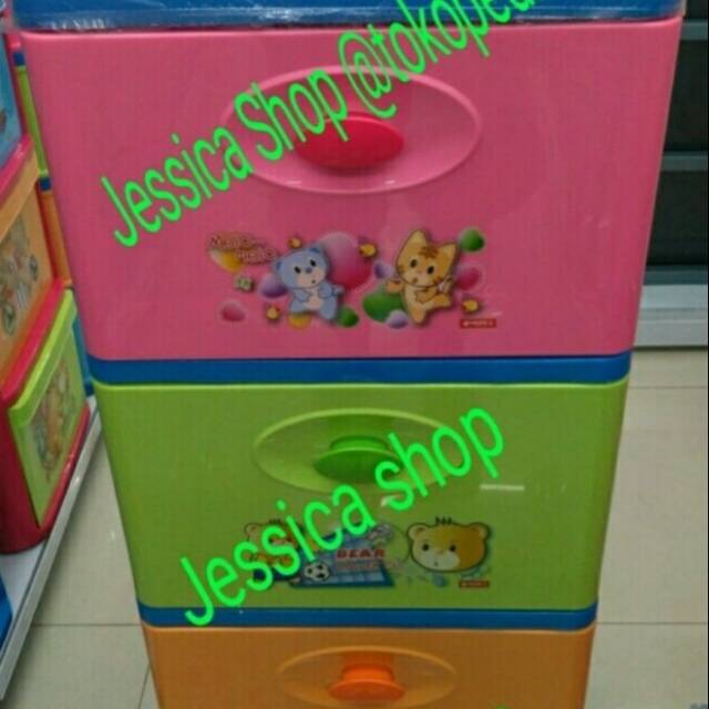 LEMARI PLASTIK / LACI SERBAGUNA EXSO LION STAR SUSUN 3