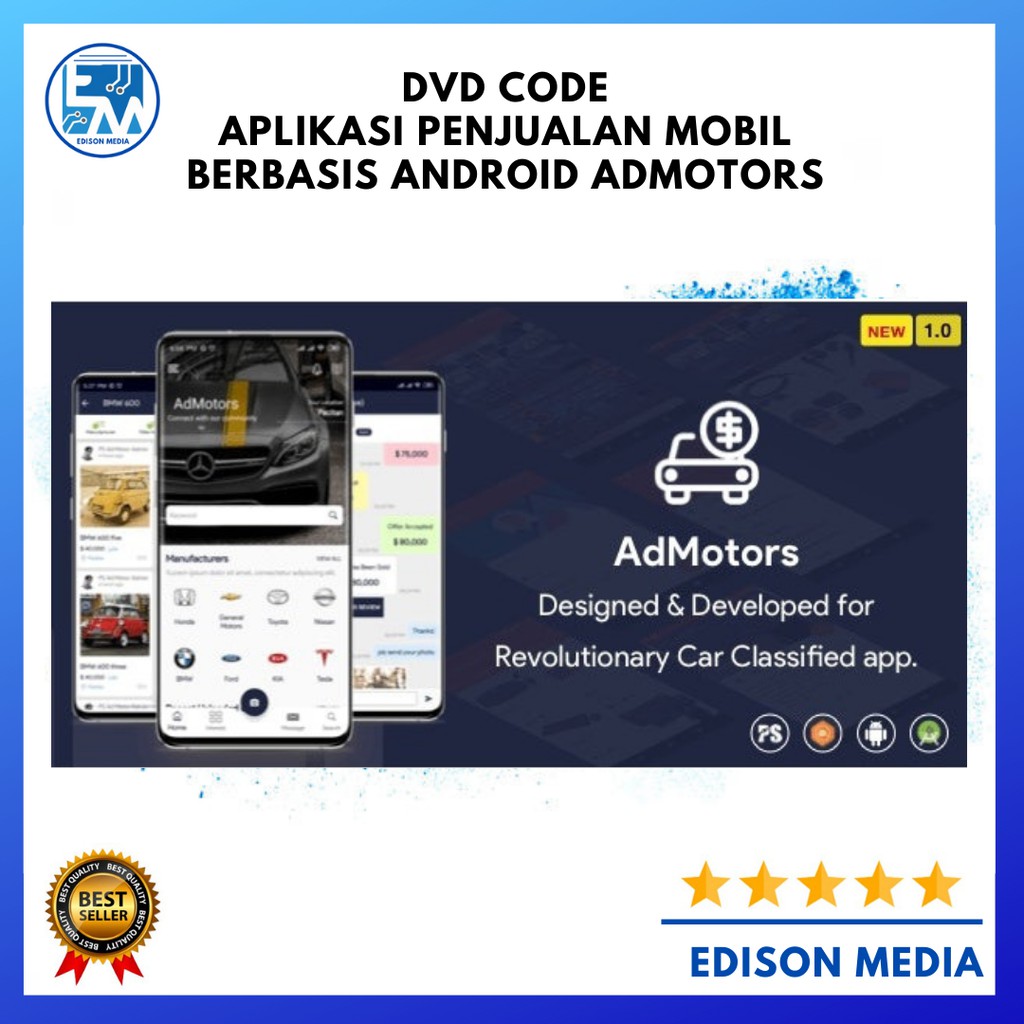 DVD Code Aplikasi Penjualan Mobil Berbasis Android AdMotors