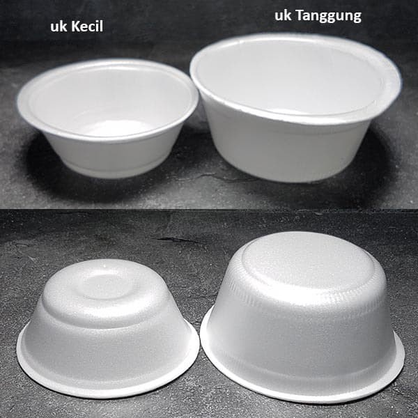 Mangkok Gabus uk Kecil isi 250 pc Sterofoam Styrofoam M3