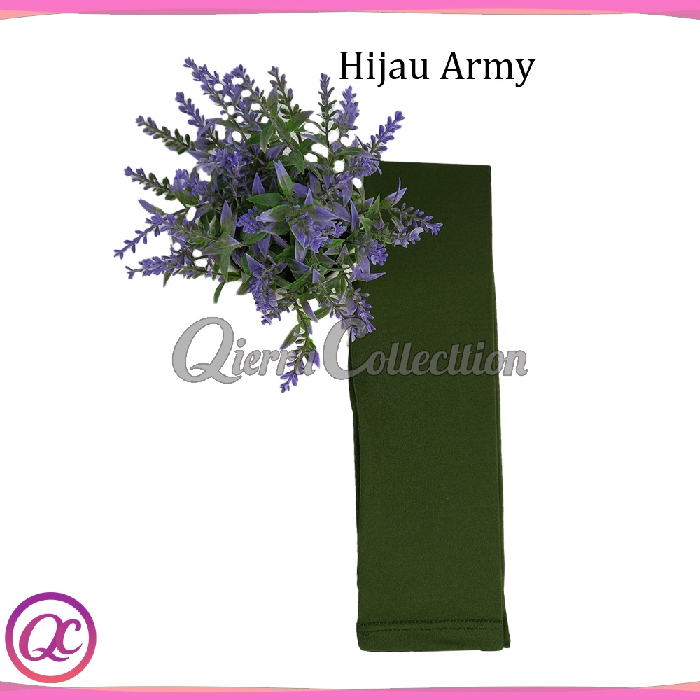 Manset tangan sambung/Bolero polos warna bahan spandek baloon all size dan jumbo-Hijau army