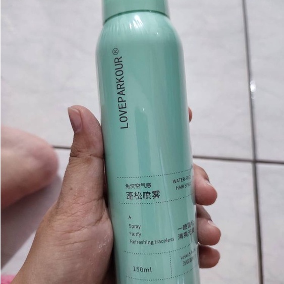 Dry shampoo spray rambut hair styling loveparkour originalUntuk Mengembangkan Rambut Minyak Rambut Kontrol Rambut Berminyak