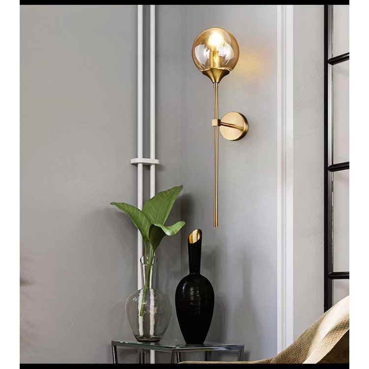 Lampu Dinding Hias Mewah Sconce Bistro Ball Wall Lamp Light Nordic