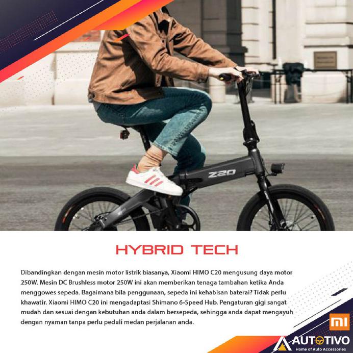Sepeda Xiaomi Himo Z20 Ready Stock Z20 - Sepeda Lipat Elektrik 021