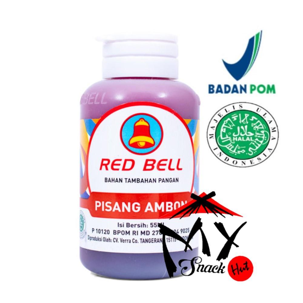 

RED BELL PASTA PISANG AMBON 55ML - RED BEL PERISA SIRUP GEDANG - REDBEL PERASA ES BANANA HALAL MUI Berkualitas