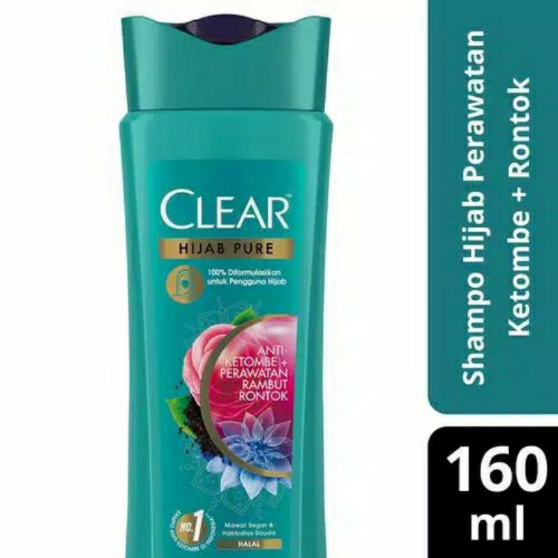 CLEAR Hijab Pure Shampoo Anti Ketombe 160 ml [ORIGINAL]