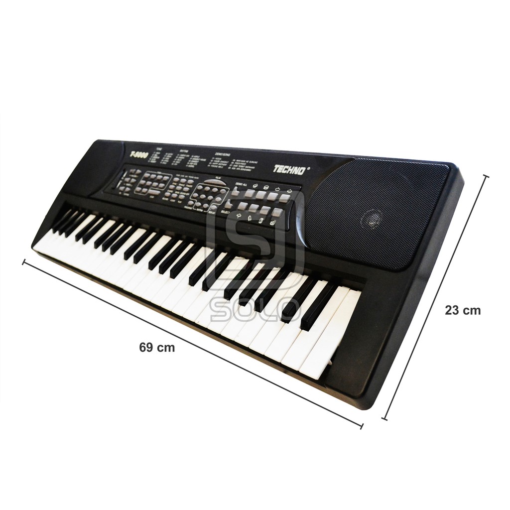 Jual Alat Musik Keyboard Techno TechnoT-5000 Hitam | Shopee Indonesia