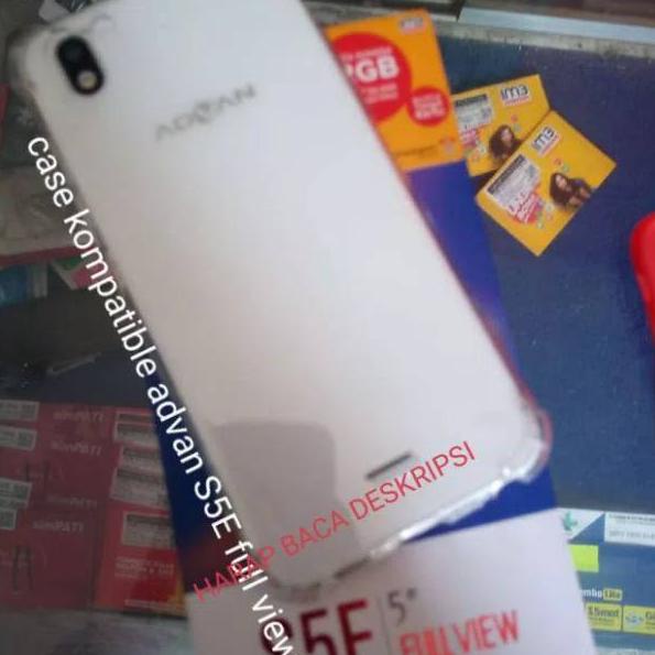 [Wrj31au22r] Softcase advan S5E full view anticrack kompatibel casing