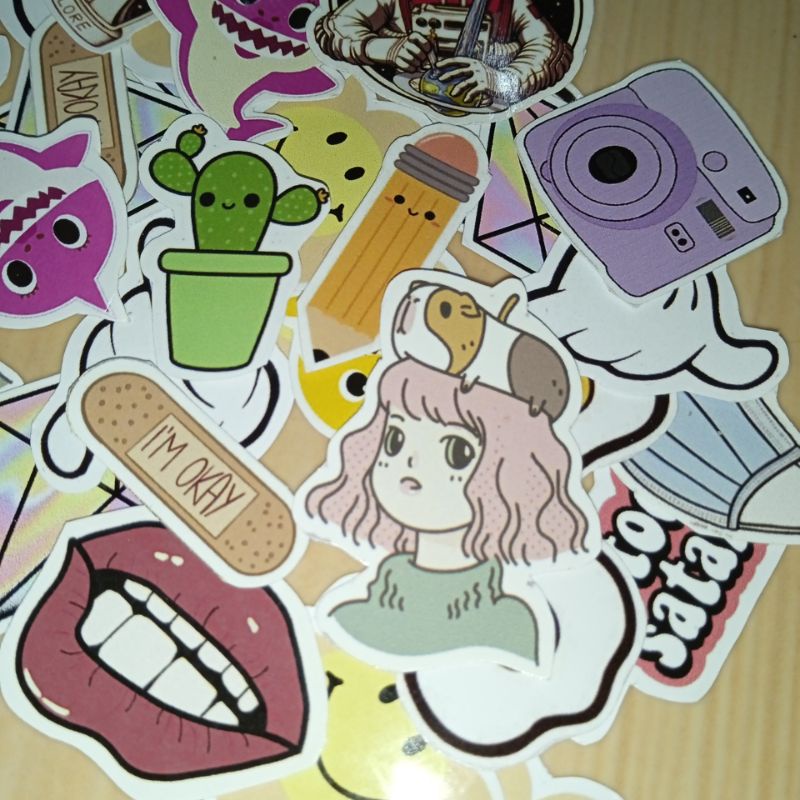 

[ Min 20 pcs ] STIKER AESTHETIC CUTE