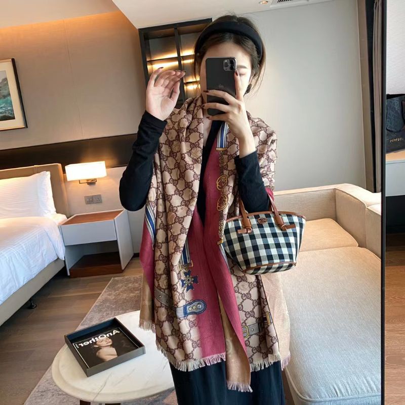 COD SYAL & SCARF WINTER TERBARU/SELENDANG WANITA-Rose
