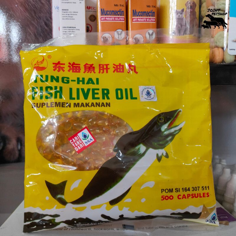 Vitamin Hewan Fish Oil Minyak Ikan 1pack untuk Anjing Kucing