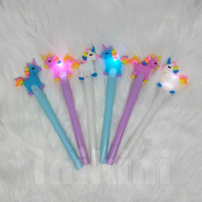 

Pulpen Gel Pen Karakter Lucu – LED Unicorn