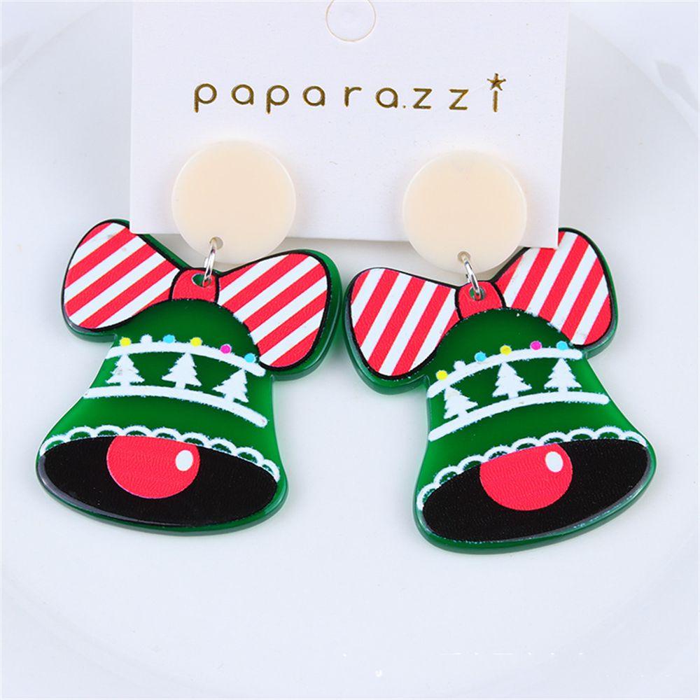 Preva Anting Natal Anting Perhiasan Fashion Kreatif Snowflake Snowman Xmas Hadiah Akrilik