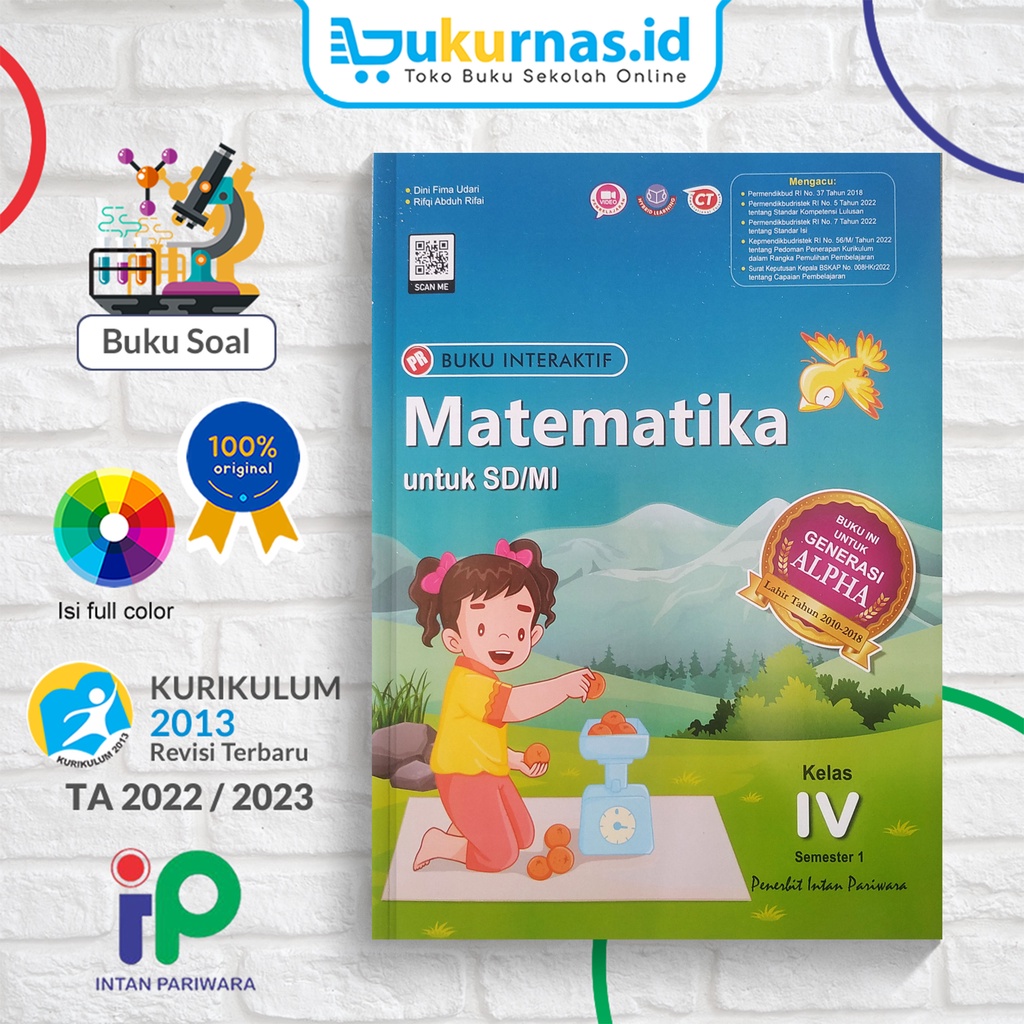 Buku PR Interaktif Matematika SD/MI Kelas 4 Semester 1 - Intan Pariwara