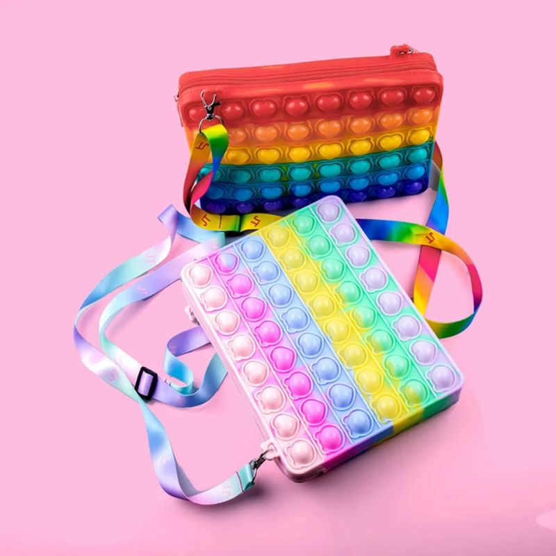 Tas Pop it kotak jumbo muat HP (warna random)