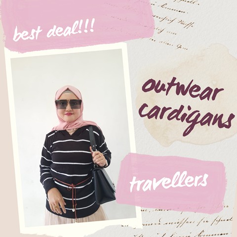 Outerwear Hoddie Cardigans Sweater Cardigans Hoddie Sweater Cardigan Wanita Rajut by Travellers