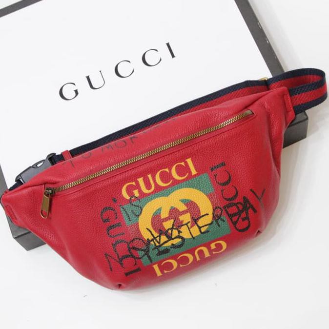 Barang Terjamin GUCCI WAIST BAG COCO CAPTAIN ORIGINAL LEATHER 28cm MURAH