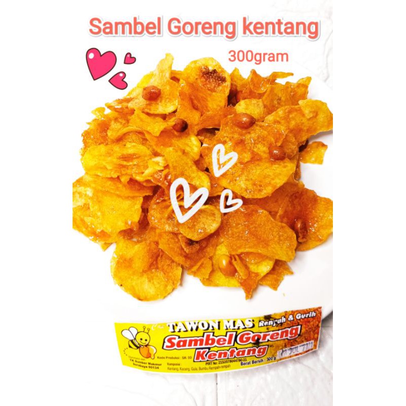 Stok baru...Sambel goreng kentang kering kentang Tawon mas ED 25 Okt 2023 dan sambal goreng kentang tempe tawon mas tidak pedas dan sambal goreng kentang pedas kentang kacang teri