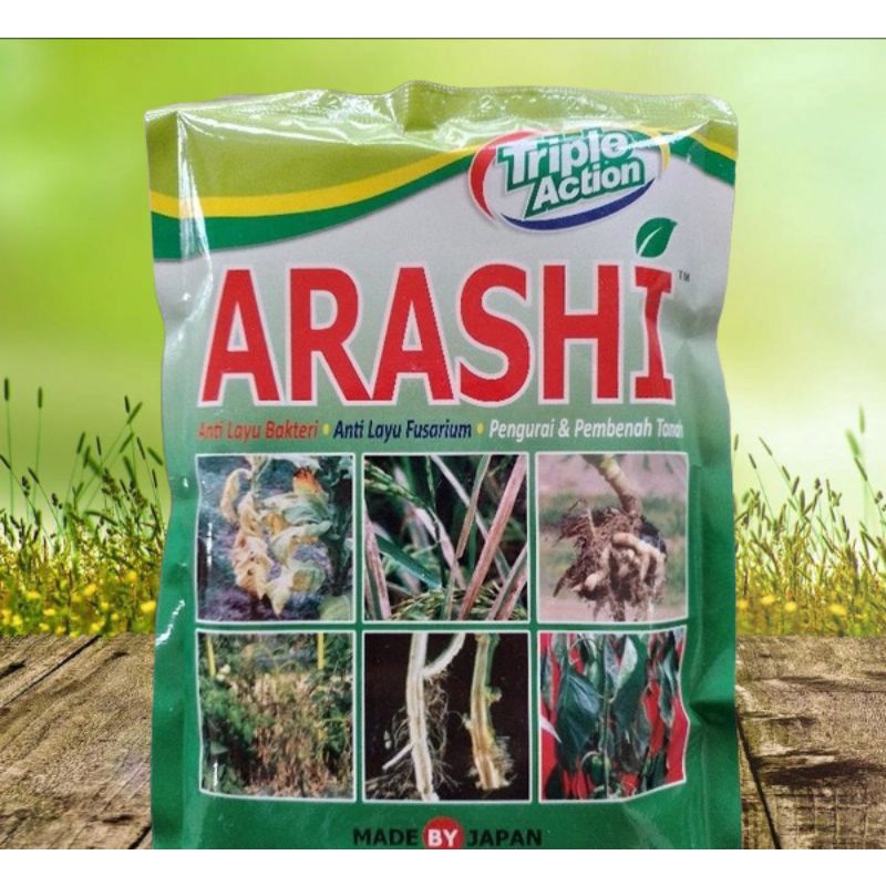 Arashi obat anti layu, obat layu bakteri (fungisida ) 100gram