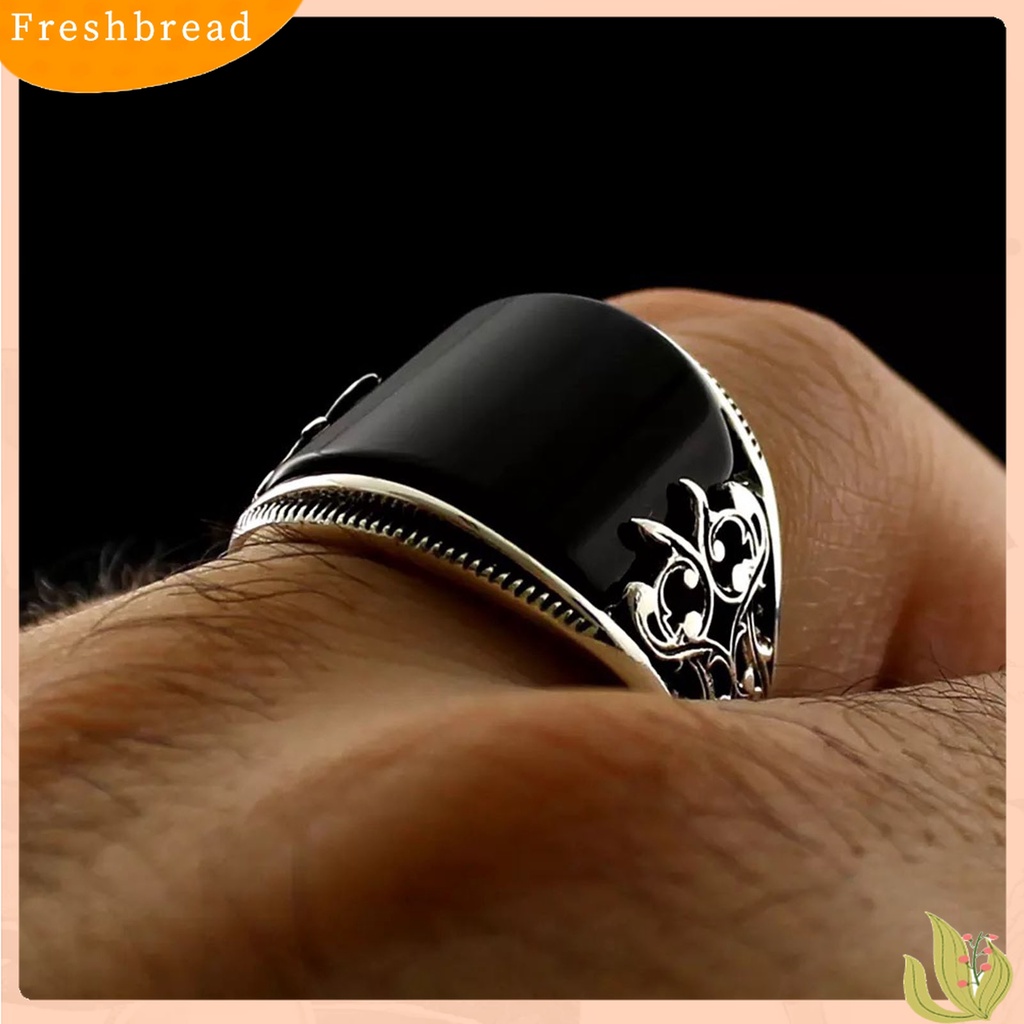 Terlaris Finger Ring Baking Varnish Reliefs Unisex Usage Flower Black Broadside Jewelry Ring for Decoration