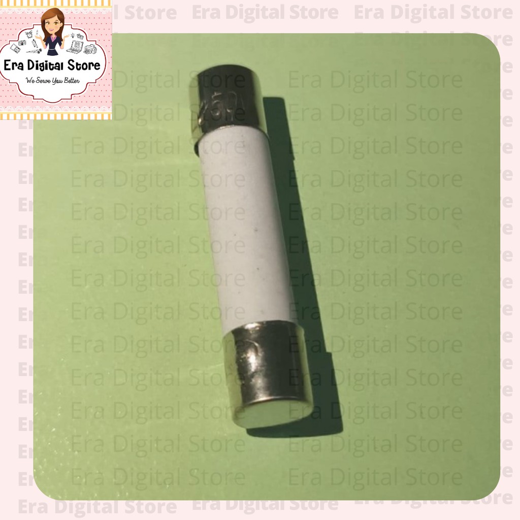 FUSE Keramik 25A 25 Amper 250V Fius 6x30mm Sekring Sekring Ceramic