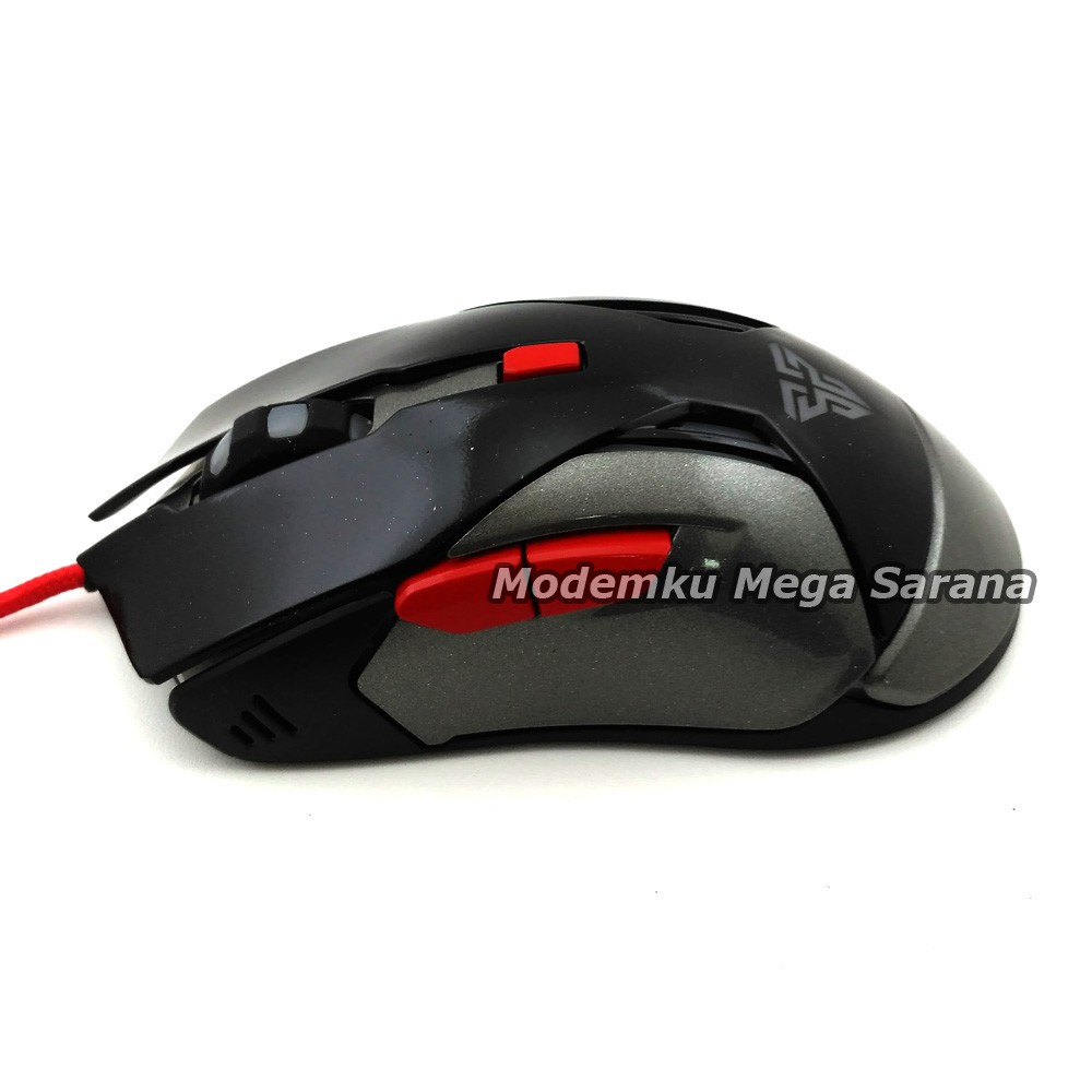 Fantech Mouse Gaming Warwick V5 USB - Hitam Metalic