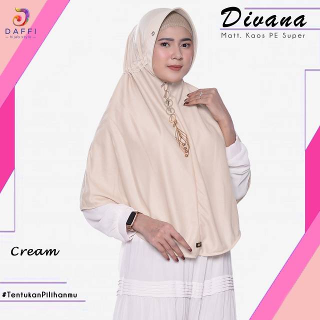 Daffi Hijab kode DIVANA JUMBO kerudung ORI Daffi hijab