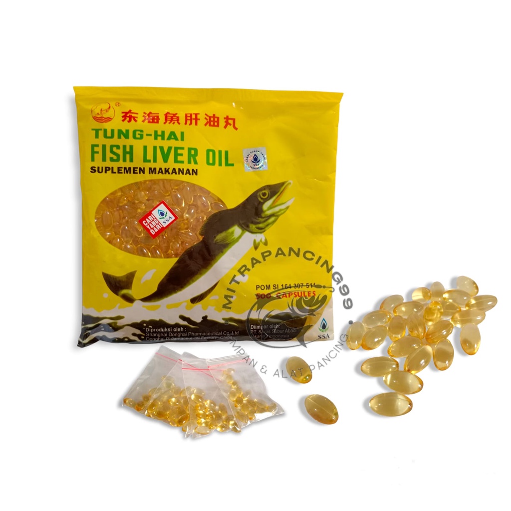 Jual Minyak Ikan Tung Hai Fish Liver Oil Repack (14 Kapsul) Shopee Indonesia