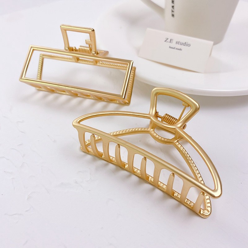 Minimalist Retro Style Ins Wind Metal Grab Clip Hairpin