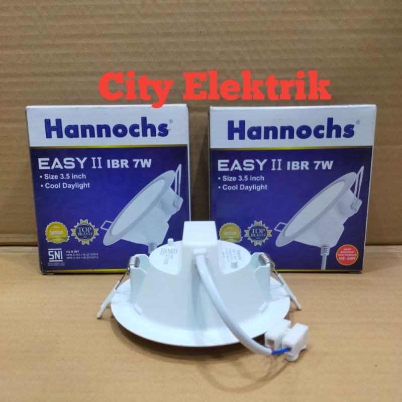 Led Panel Hannochs Easy II IBR 7 Watt / Lampu Downlight Hannochs Bulat 7 w / Lampu Pelafon Hannochs 7 Watt ( Cahaya Putih )