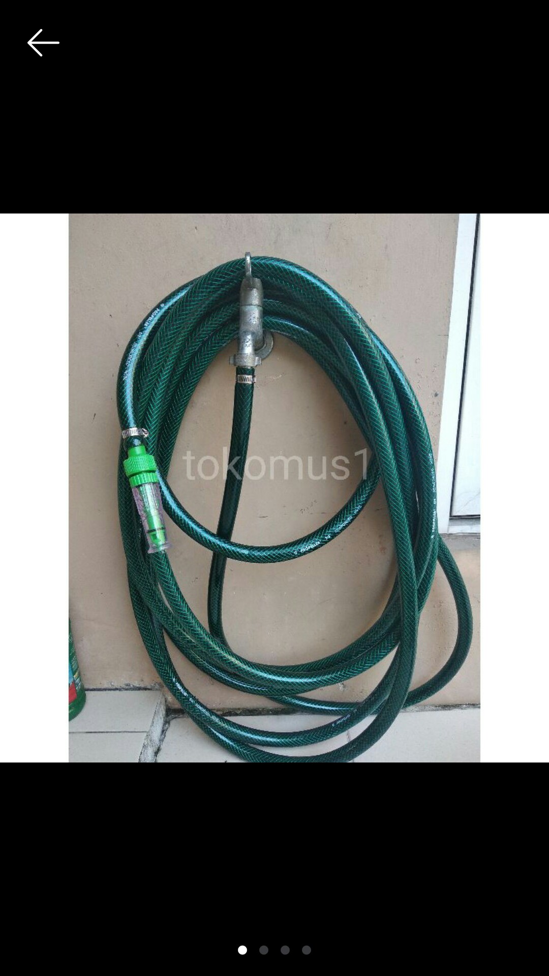 Selang Air Anti Lumut Anyaman Benang Hijau Diameter 5/8 Per Meter-propeller