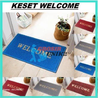 DFJ - DFL keset welcome mie keset anto slip keset kaki Anti Slip Alas Kaki Karet Plastik Bihun Dekorasi