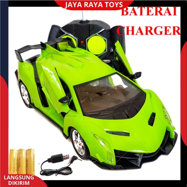 Mobil Remote control Sport Car Bisa Buka Pintu Bugti Lmbrgni Racing Speed New Edition batre cas