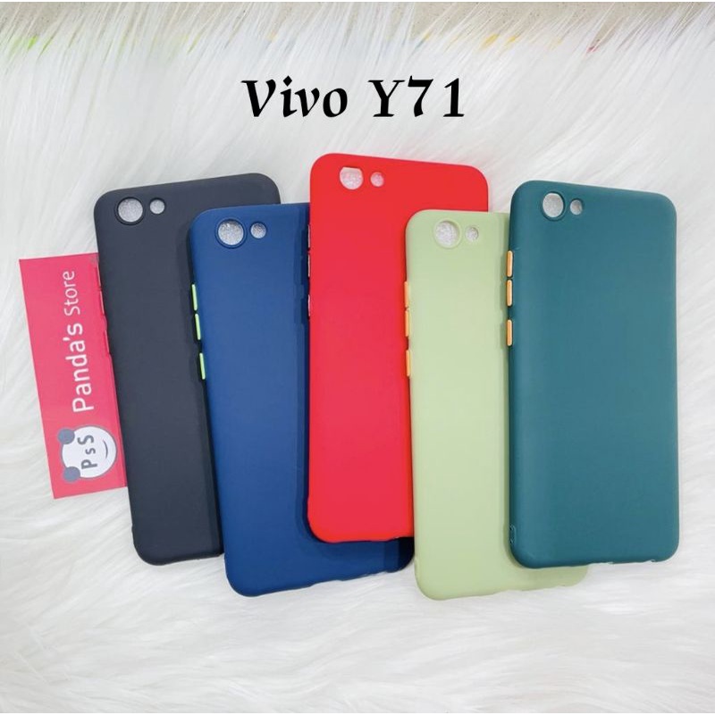 Case Vivo Y71 Babycase + Pelindung Kamera, Makaron Full Color (PsS)