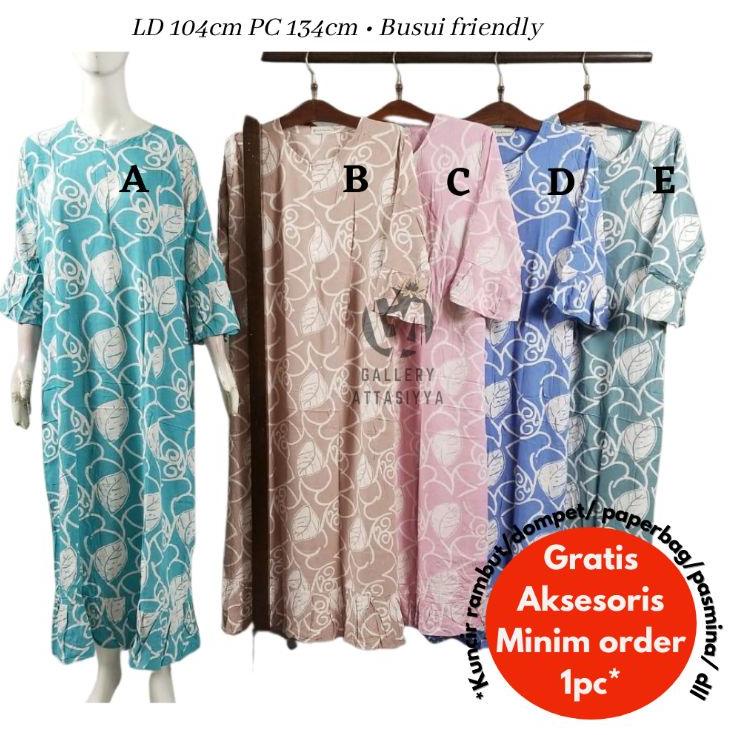 Ready Stok IHINU S Kriwil Resl Batik Paradesa / longdress Sekdress daster panjang batik huza grosir