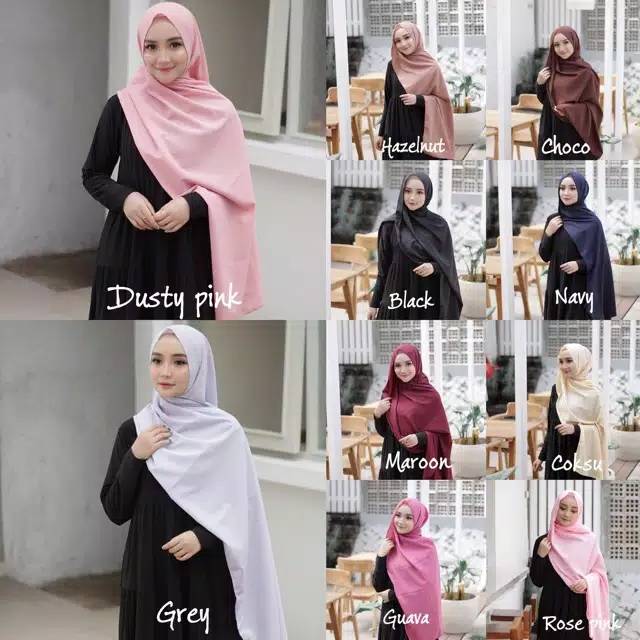 Pashmina Bella Double Hycon Shopee Indonesia