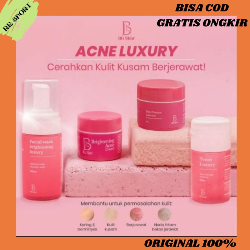 BG Skin Paket Acne Luxury / BG Acne Luxury / Acne Luxury BG Skin / Produk BG Skin / Paket Jerawat BG