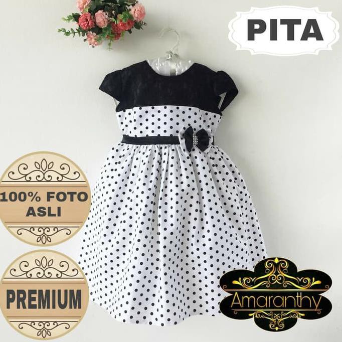 EDISI TERBARU DRESS PESTA PUTIH BROKAT. GAUN PESTA BROKAT. DRESS PREMIUM ANAK FREE ONGKIR..