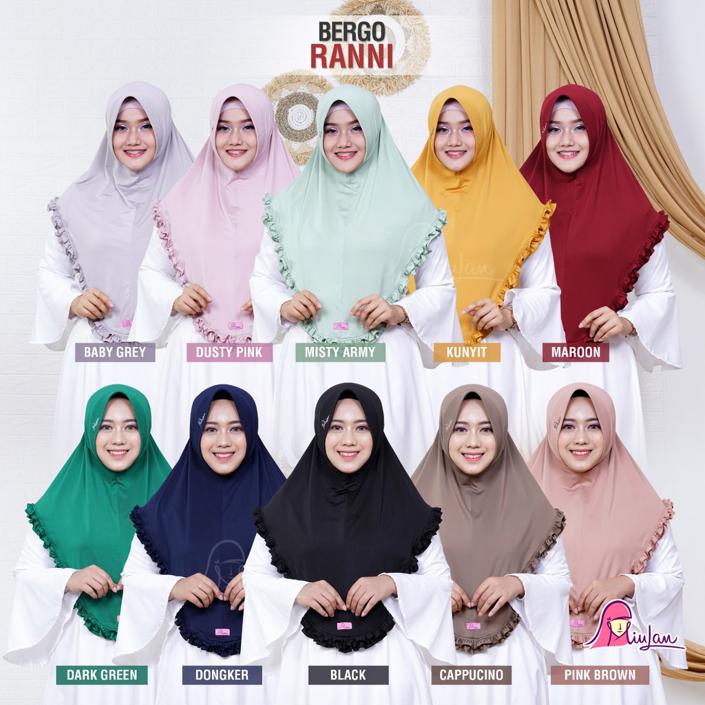 Bergo Ranni Miulan / Bergo Miulan / Bergo Ranni / Miulan / Jilbab Miulan / Ranni Miulan