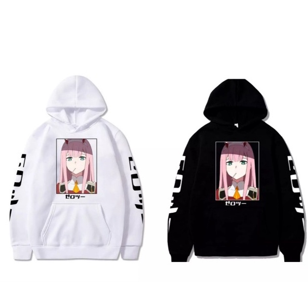 SWEATER HOODIE ANIME DARLING IN THE FRANXX ZERO TWO/JAKET ANIME DARLING IN THE FRANXX akusuka.co