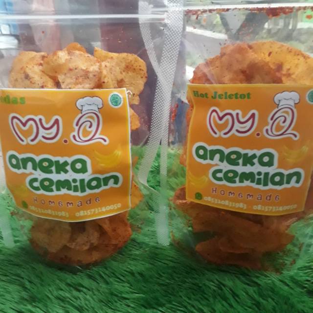 

Keripik pisang renyah rasa pedas dan hot jeletot